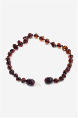 Adult amber bracelet - Cherry - 100% natural material - bracelet is here seen open