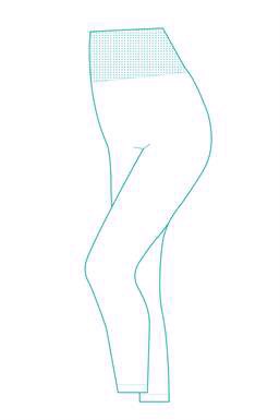 Maternity shaping leggings - Organically grown - Detail