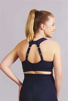 MyBelly - Mami Sports Bra in blue, seen from behind