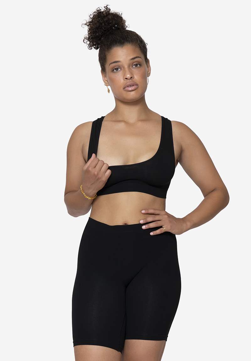 Merino wool nursing bra - click opening