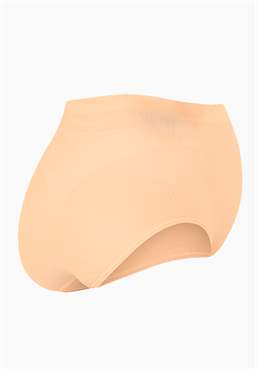 Soft nude maternity panties made of bamboo fibres - gost from behind