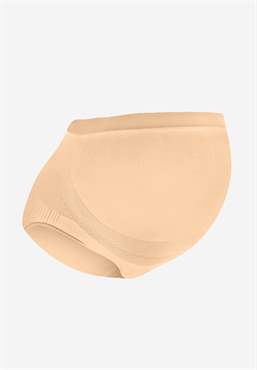 Soft nude maternity panties made of bamboo fibres - gost front view