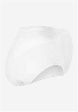 White soft pregnancy panties Over Bump in Organically grown bamboo - back view without body