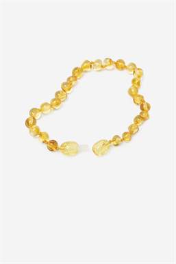 Adult amber bracelet - Honey - 100% natural material - seen with open lock