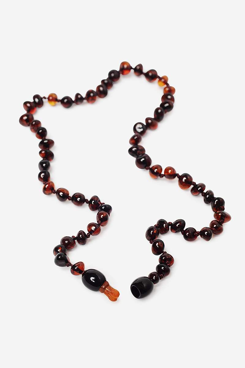 Amber Necklace Cherry Buddha