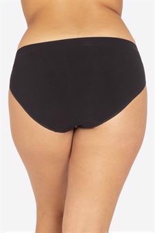 Black maternity panties in soft Organic bamboo fibres - Seen from behind