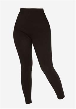 Black maternity leggings for pregnant women - In Organic bamboo - without body