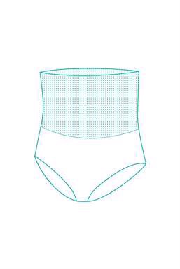 Bamboo fibres Postpartum Shapewear Maternity panties - Organically grown - Detail