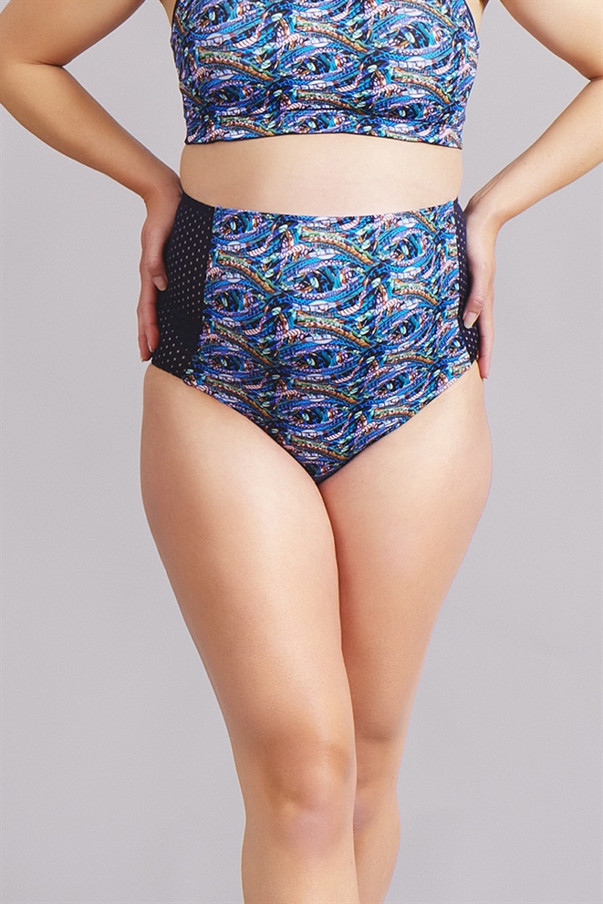 High-waisted Swim Bottom, front view