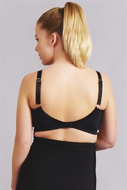 My Belly - Mami Sports Bra in black - seen from behind