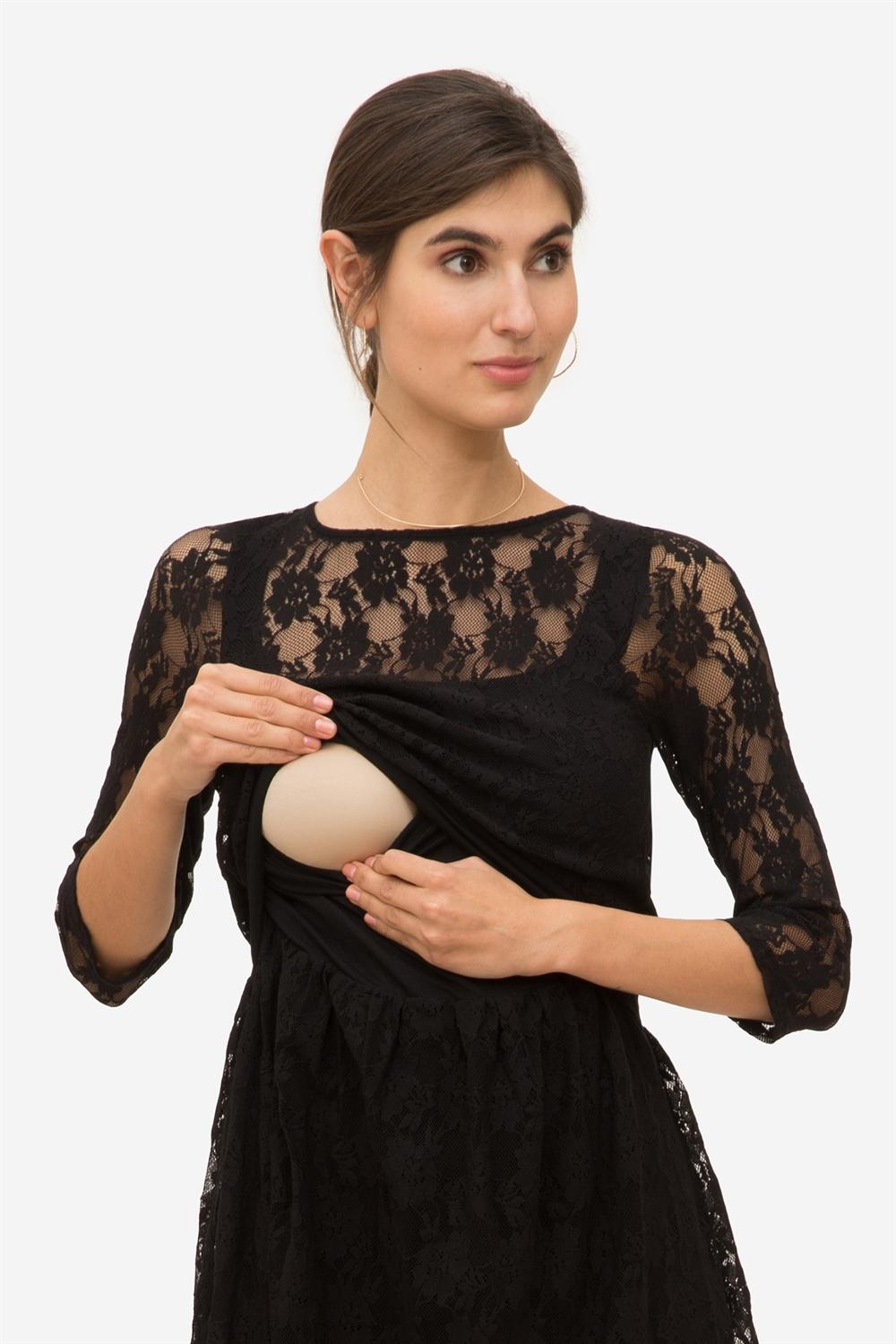 lace breastfeeding dress