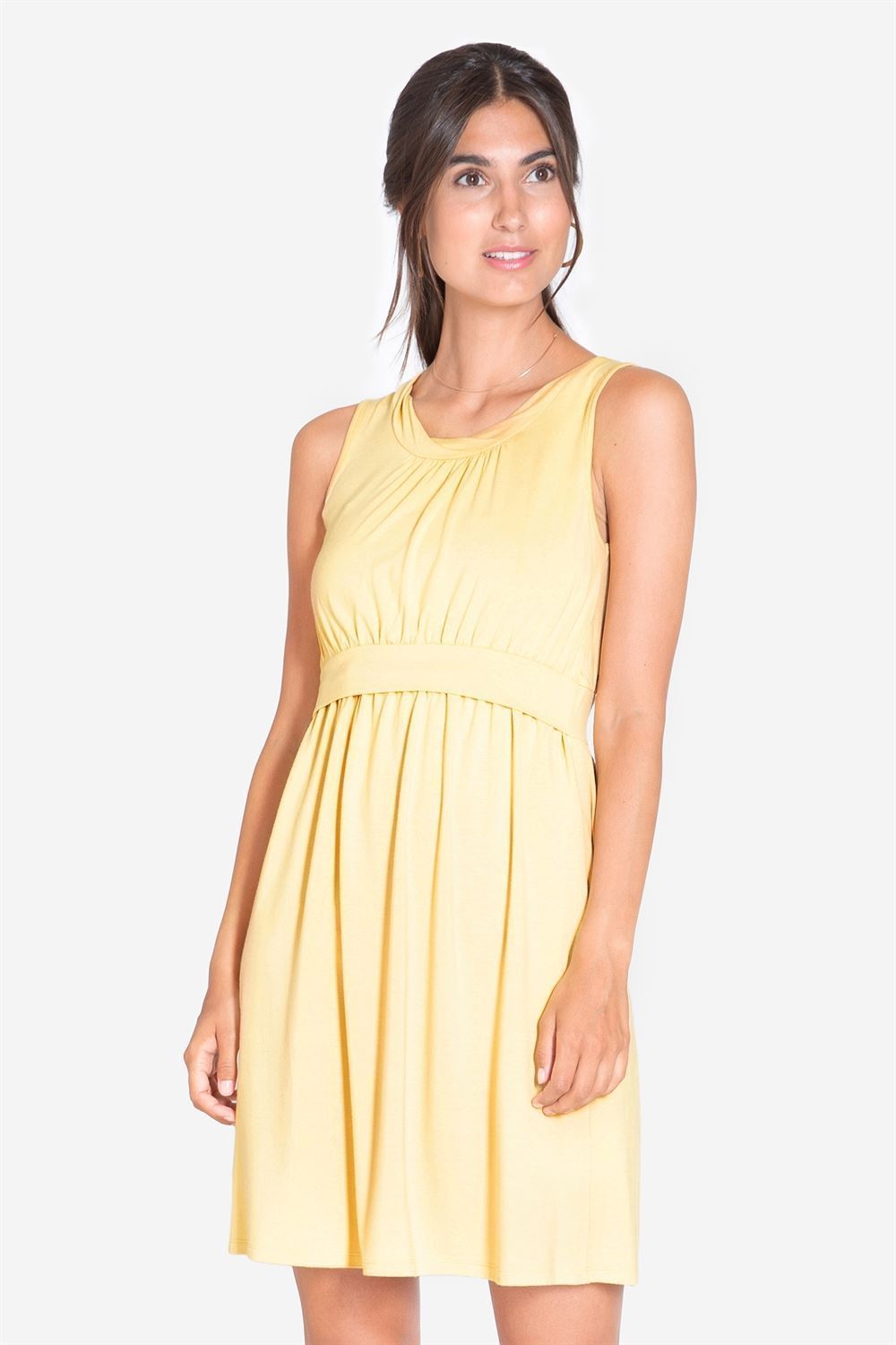 yellow nursing dress