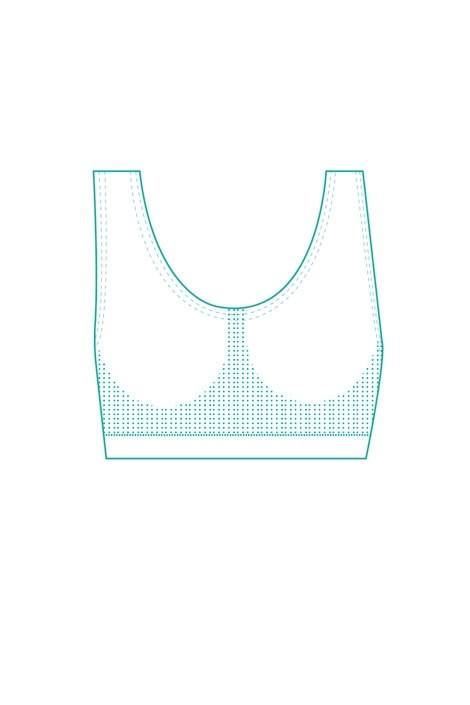 White nursing bra in bamboo fibers