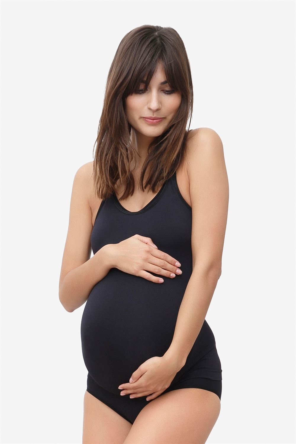 Black nursing top with built in bra in Organic ONLINE