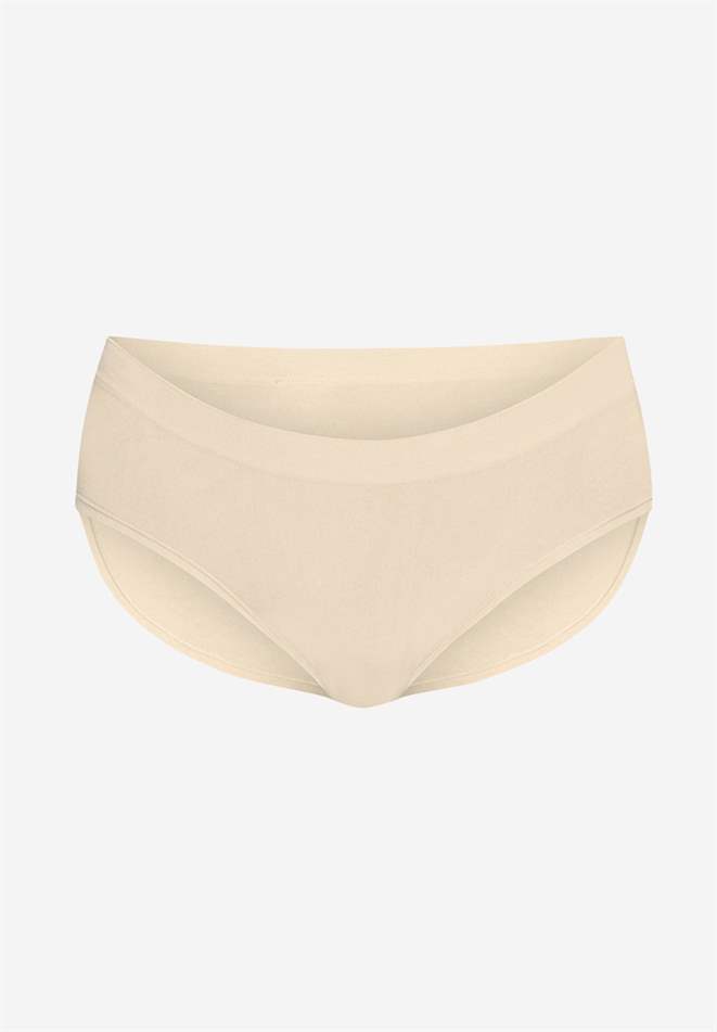 Nude Maternity panties in soft bamboo fibres - Organically grown - Front without body