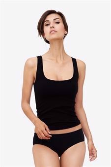 Black nursing tanktop and top for breastfeeding - Organically grown - Seen as set