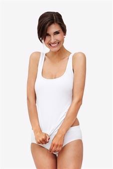 White nursing undershirt/top for breastfeeding